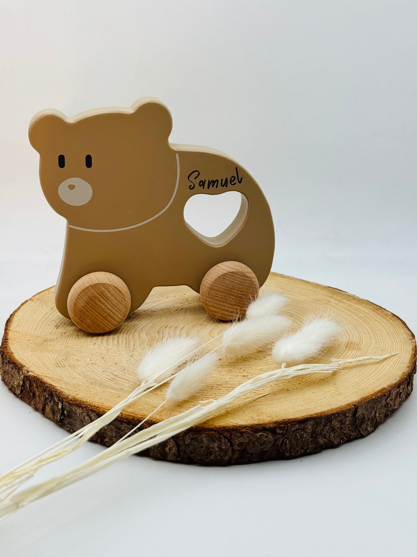 Holzauto im Tierdesign, Holzspielzeug Kinder