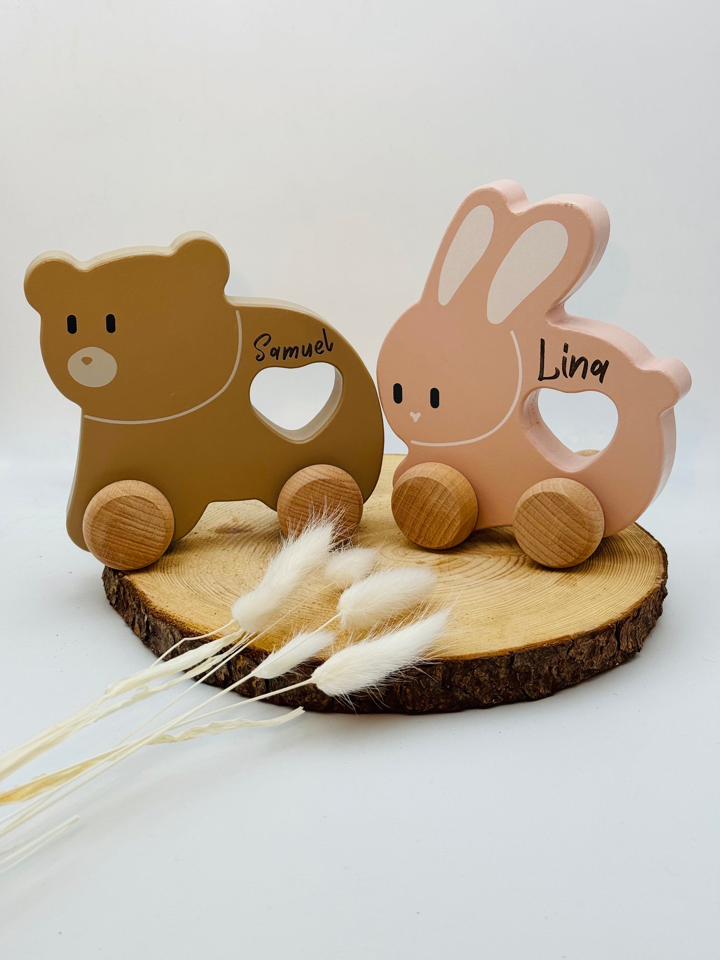 Holzauto im Tierdesign, Holzspielzeug Kinder