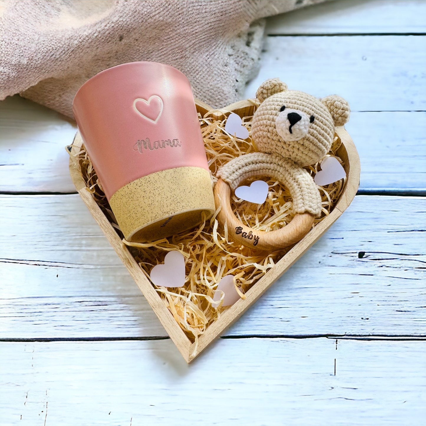 Geschenk zur Geburt für Mama und Baby