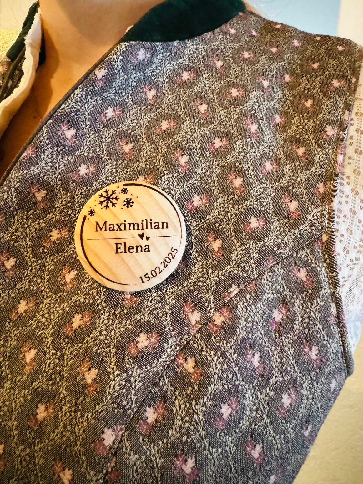 Hochzeitsanstecker für Gäste