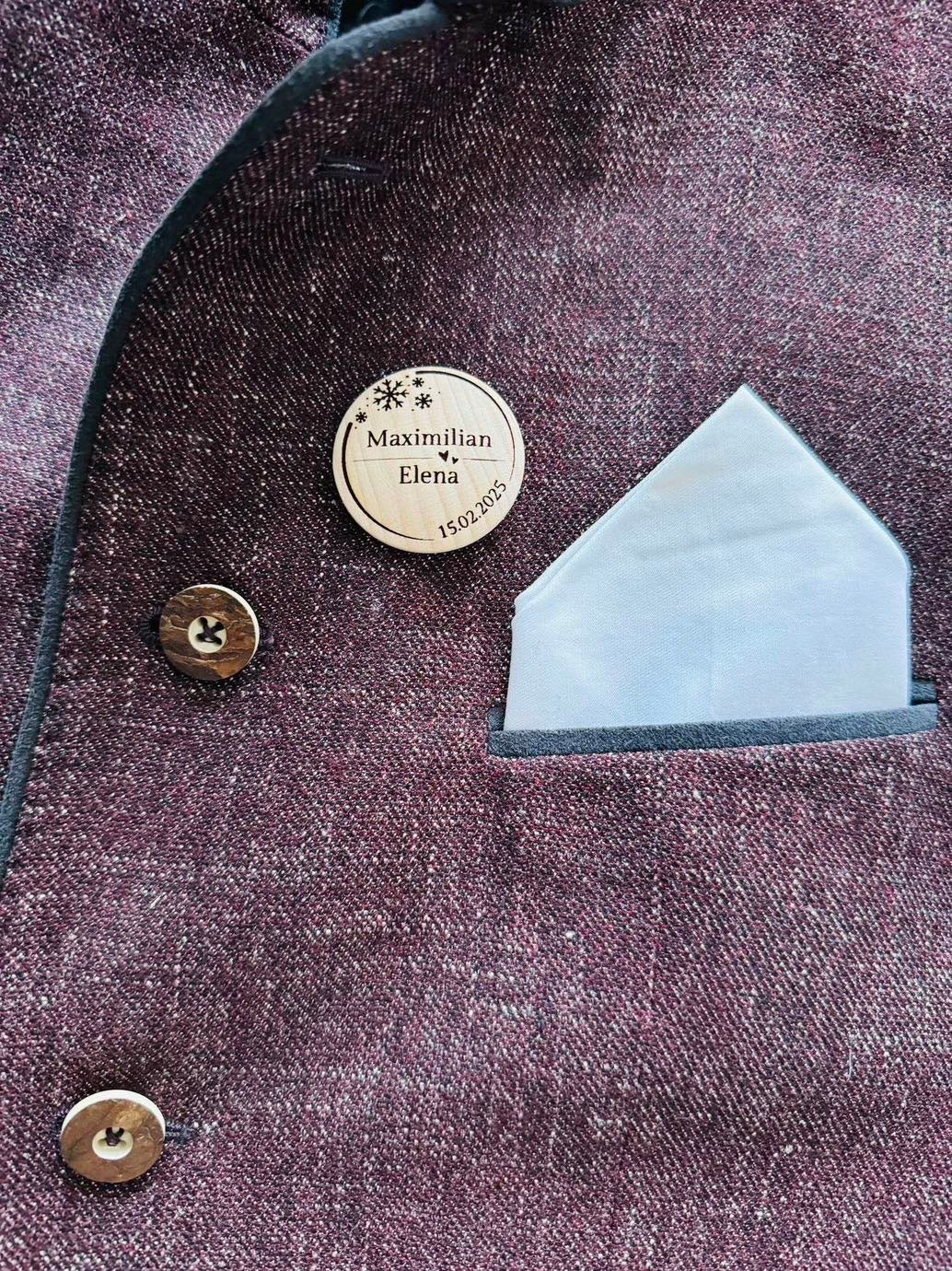 Hochzeitsanstecker für Gäste