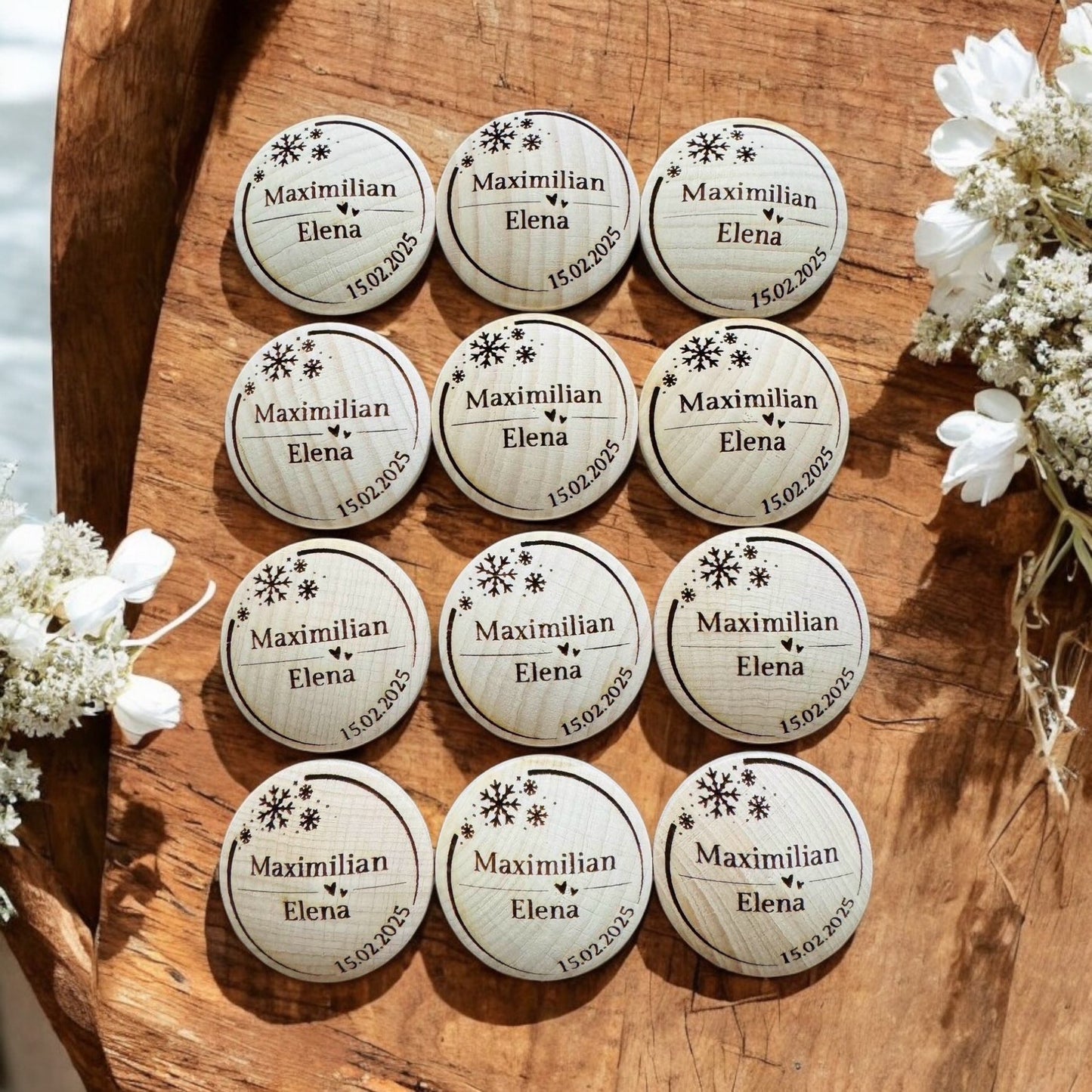 Hochzeitsanstecker für Gäste