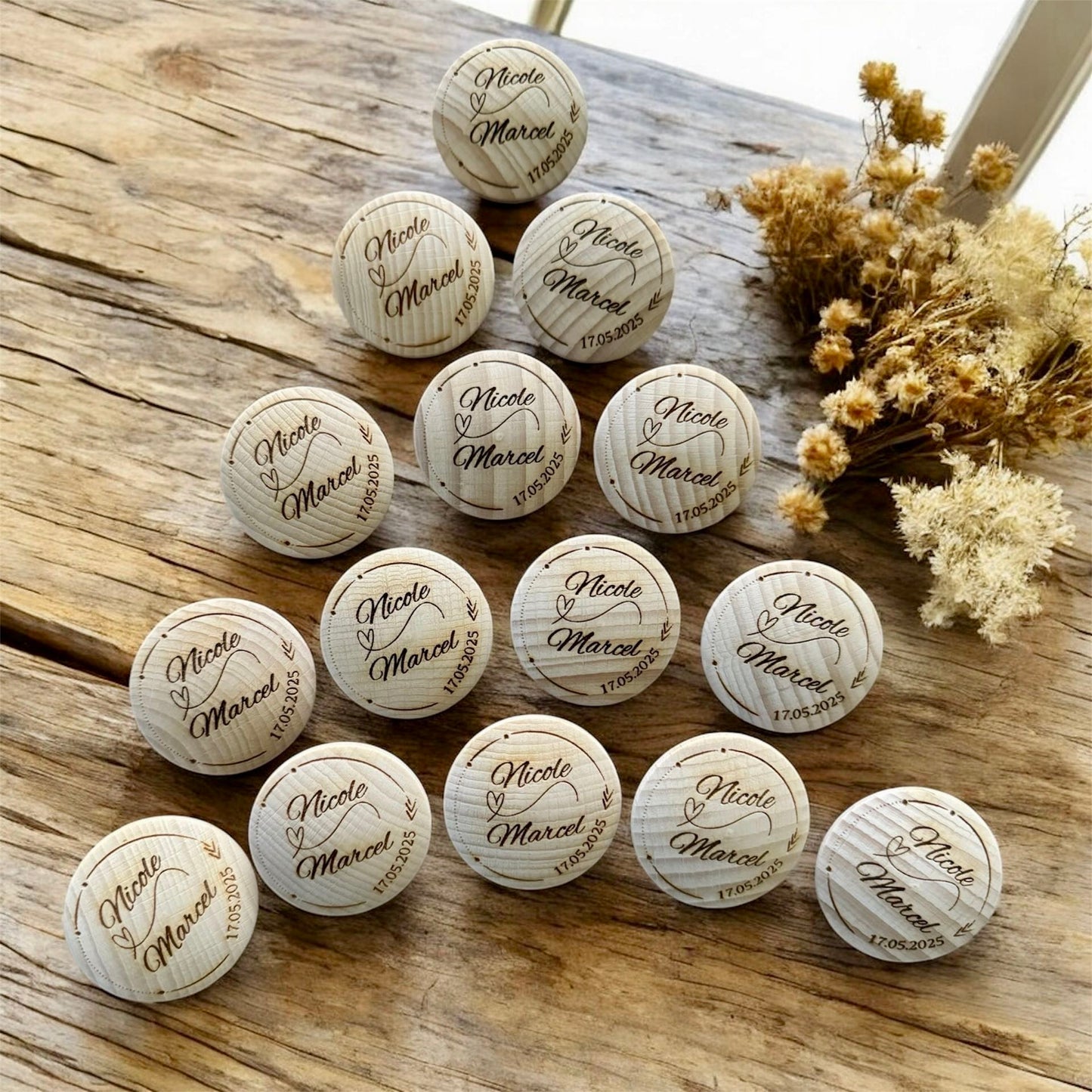 Hochzeitsanstecker für Gäste