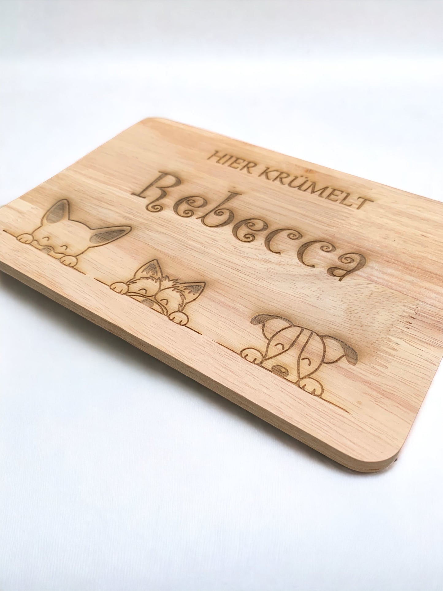 Frühstücksbrettchen mit Lasergravur