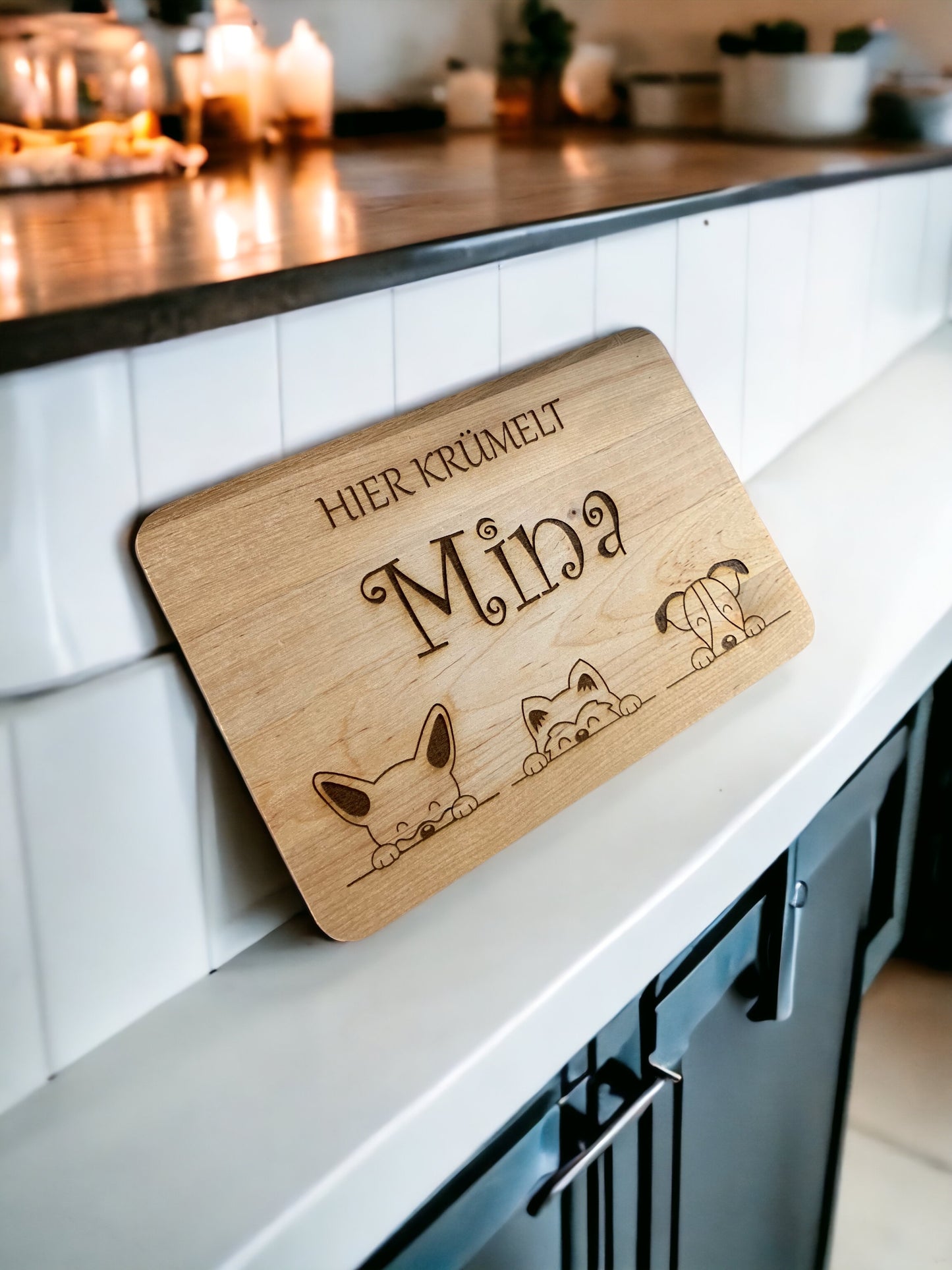Frühstücksbrettchen mit Lasergravur