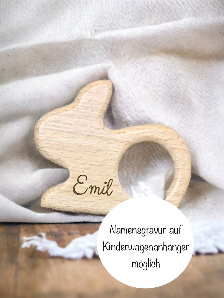 Kinderwagenkette aus Holz für Junge und Mädchen