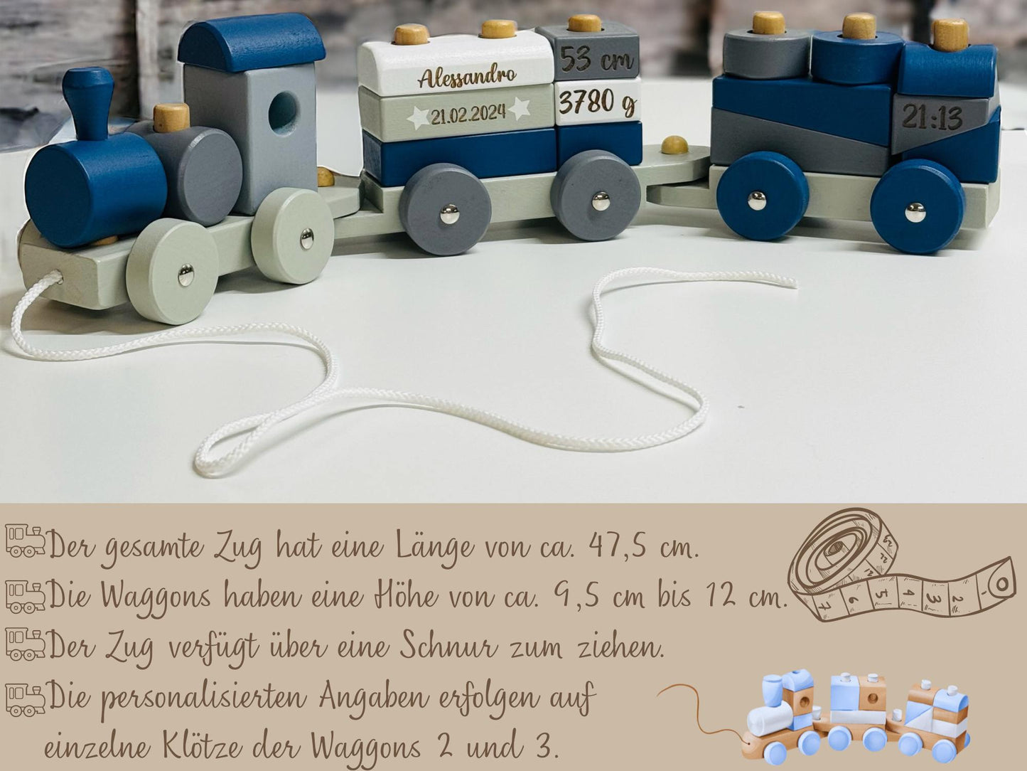 blauer Zug