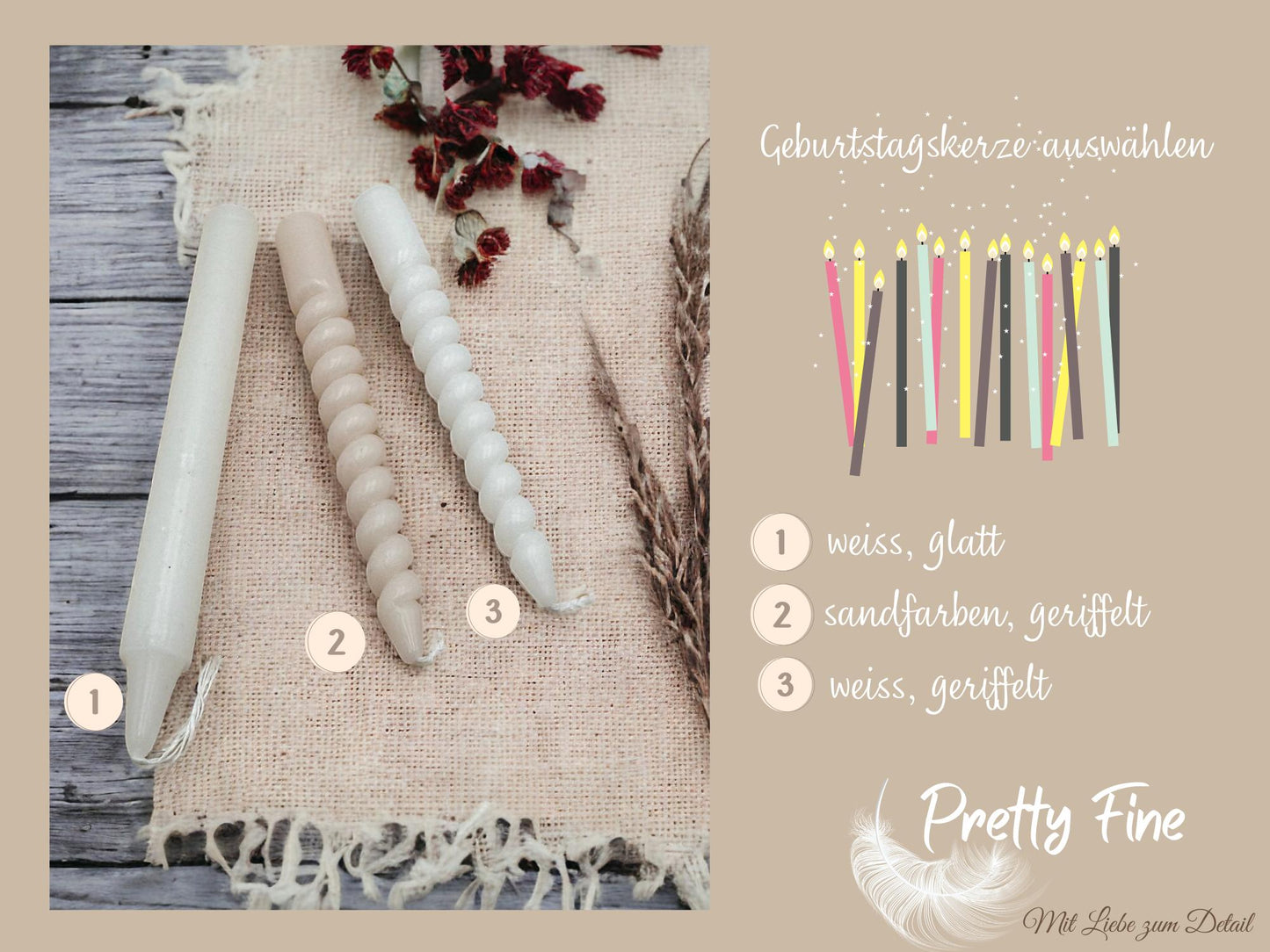 bunter Geburtstagszug mit. Kerze