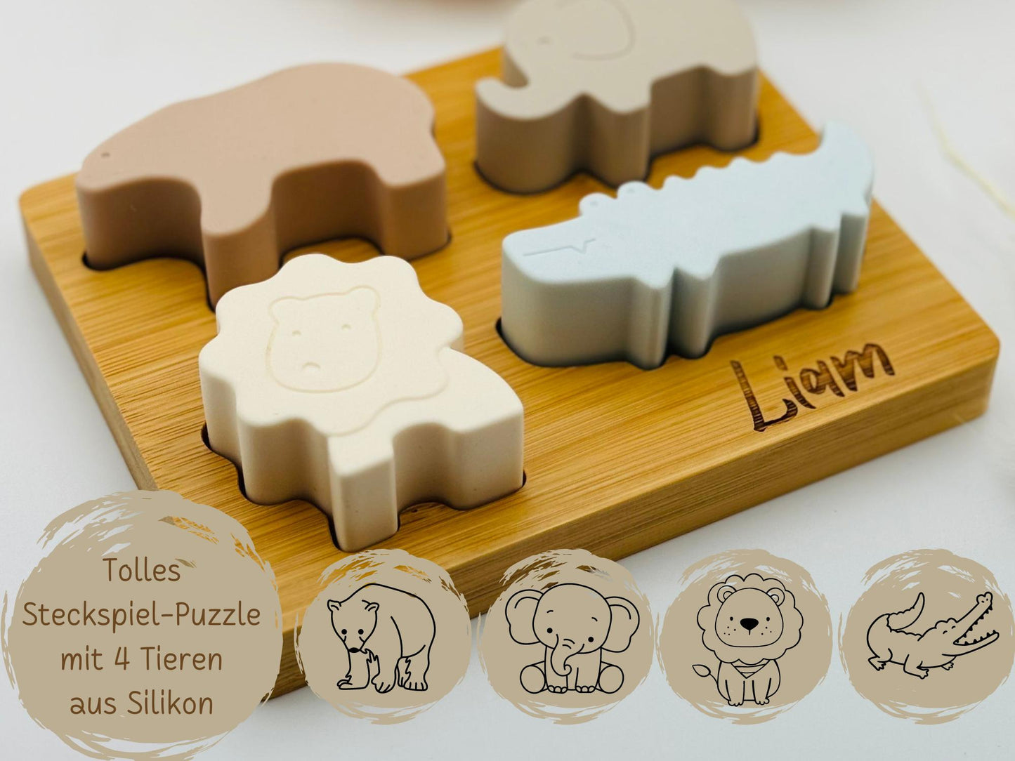 Steckspiel Baby, Montessori Puzzle
